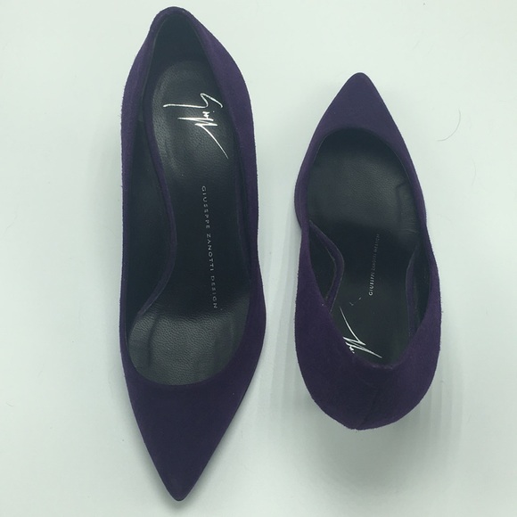 Purple Suede Giuseppe Zanotti Heels, Size 35 - Picture 6 of 7
